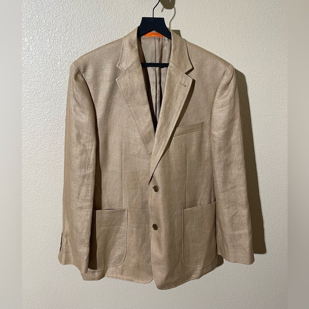 TALLIA Beige Linen Blazer
